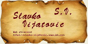 Slavko Vijatović vizit kartica